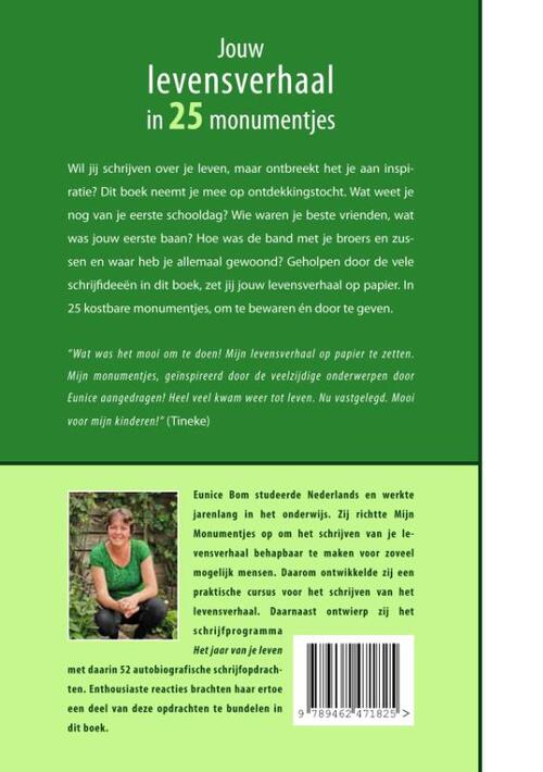 Jouw levensverhaal in 25 monumentjes