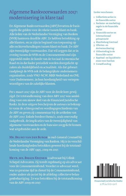 Algemene Bankvoorwaarden 2017