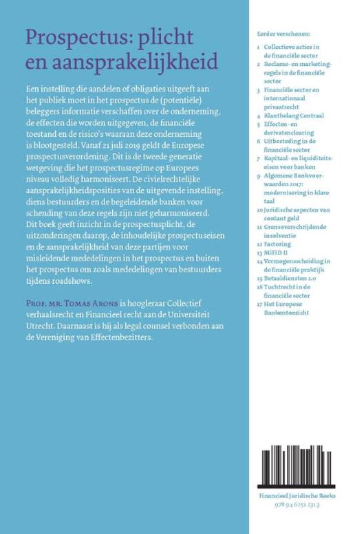 Prospectusaansprakelijkheid