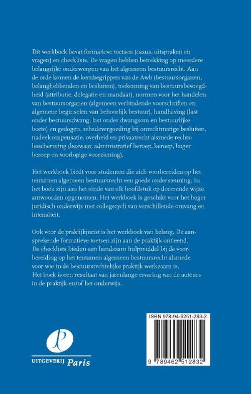 Werkboek Algemeen Bestuursrecht | Boek | 9789462512832 | Bruna