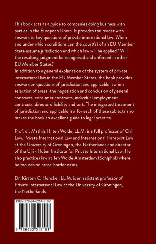 Business and Private International Law in the EU