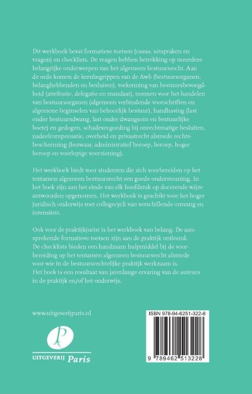 Werkboek Algemeen bestuursrecht