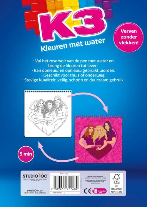 K3 Kleuren met water