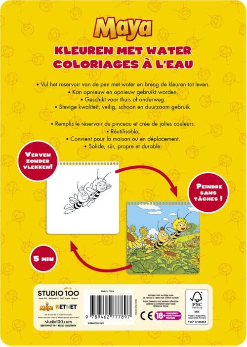 Maya : kleurboek - Kleuren met water