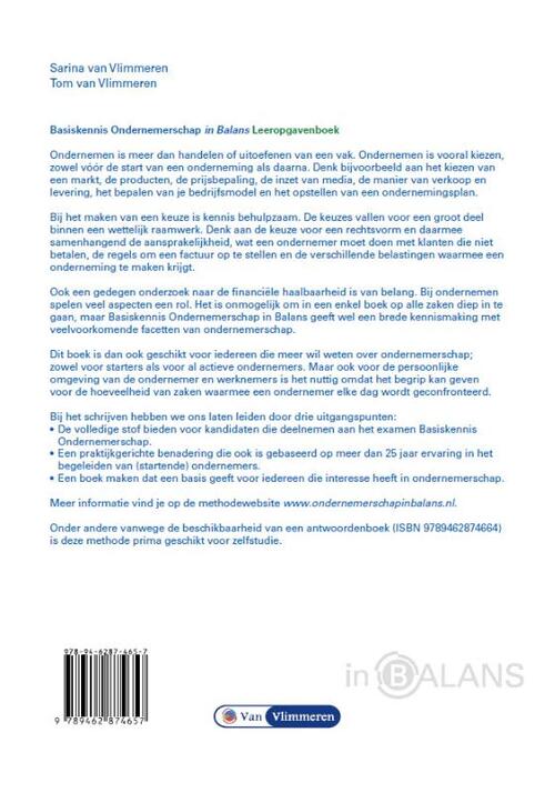 Basiskennis ondernemerschap in Balans