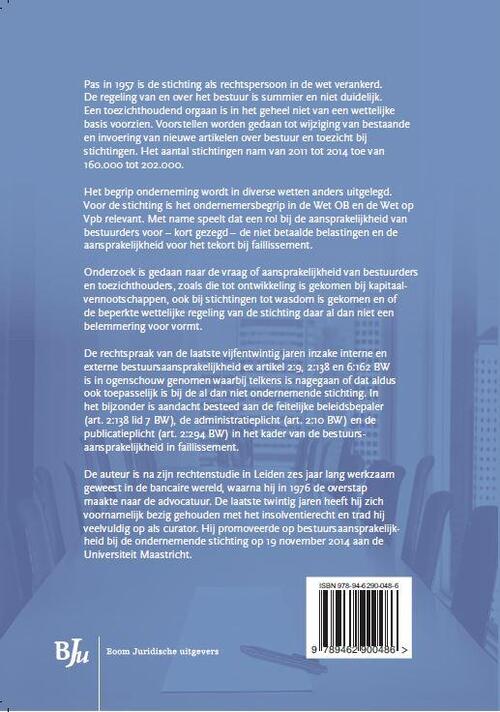 Bestuursaansprakelijkheid in de ondernemende stichting