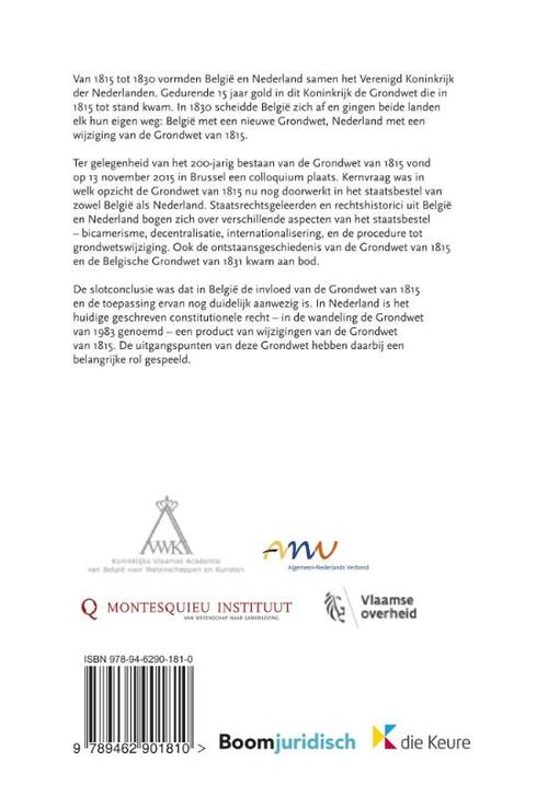 De Grondwet van het Verenigd Koninkrijk der Nederlanden van 1815