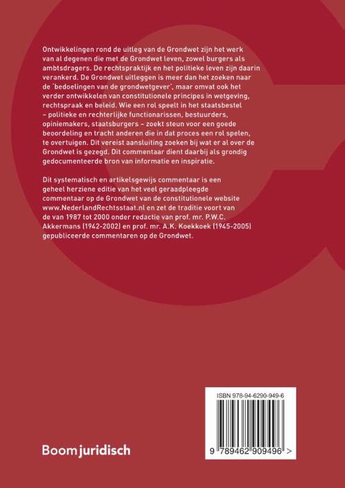Uitleg van de Grondwet, Boom Uitgevers Den Haag Boek 9789462909496 Bruna