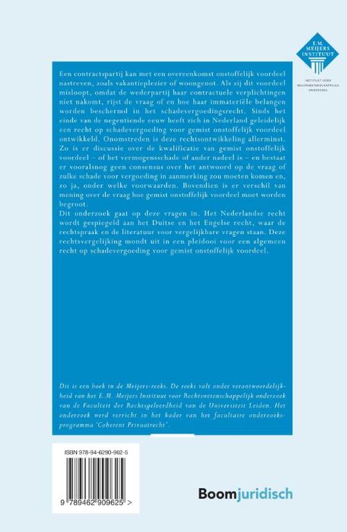 De bescherming van immateriële contractuele belangen in het schadevergoedingsrecht