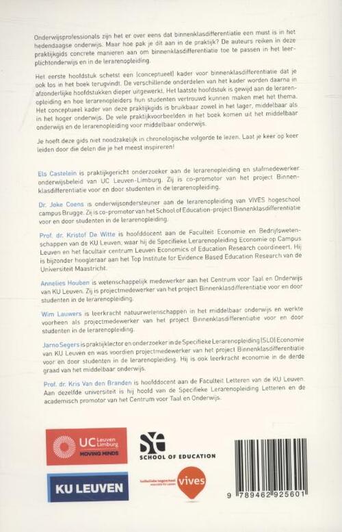 Binnenklasdifferentiatie, een beroepshouding, geen recept