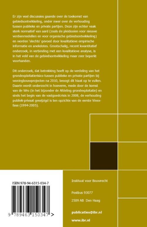 Gebiedsontwikkeling in de nieuwe werkelijkheid