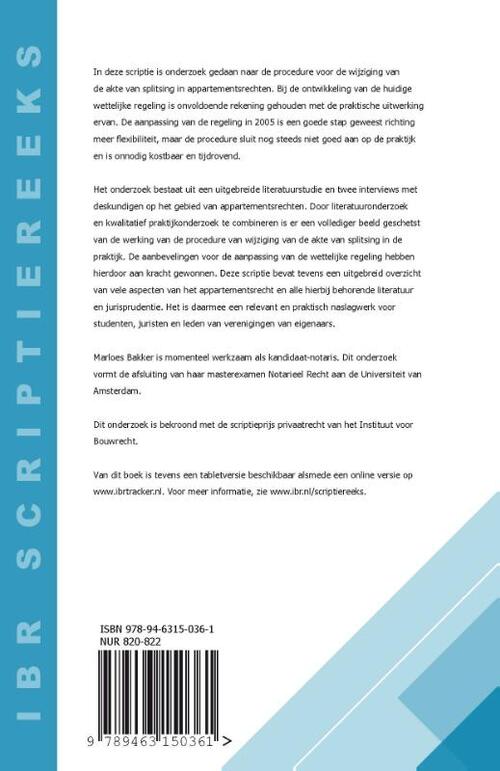 Het wijzigen van de akte van splitsing in appartementsrechten