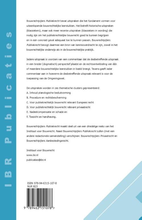 Bouwrechtpijlers Publiekrecht