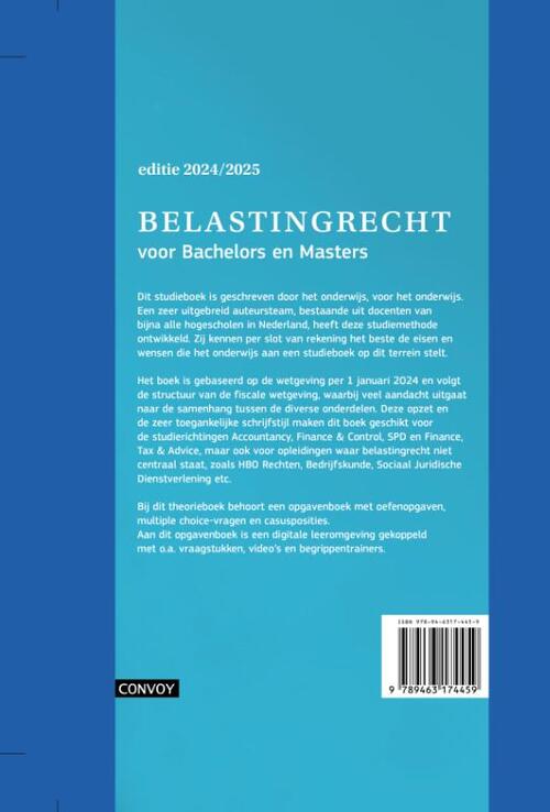 Belastingrecht voor Bachelors en Masters
