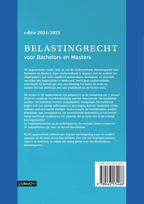 Belastingrecht voor Bachelors en Masters