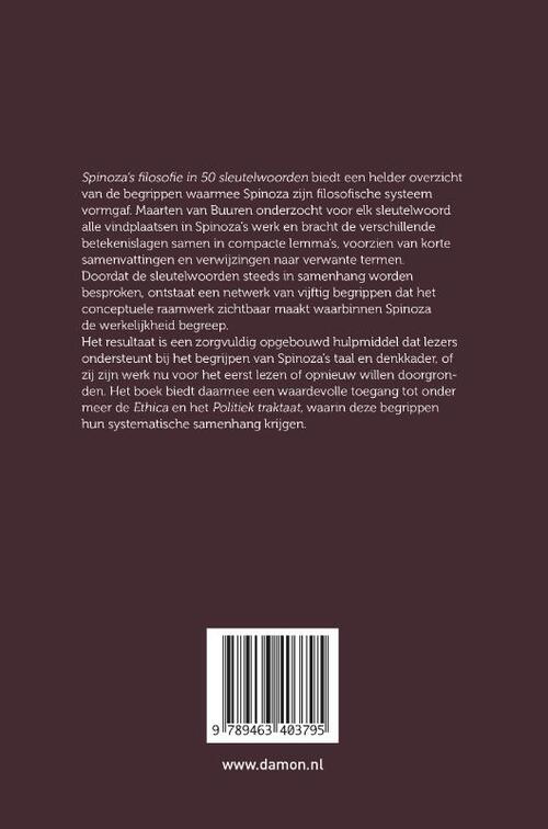 Spinoza’s filosofie in 50 sleutelwoorden
