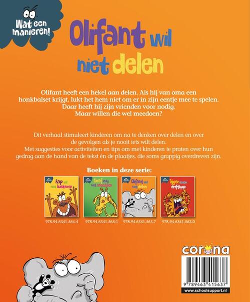 Olifant wil niet delen
