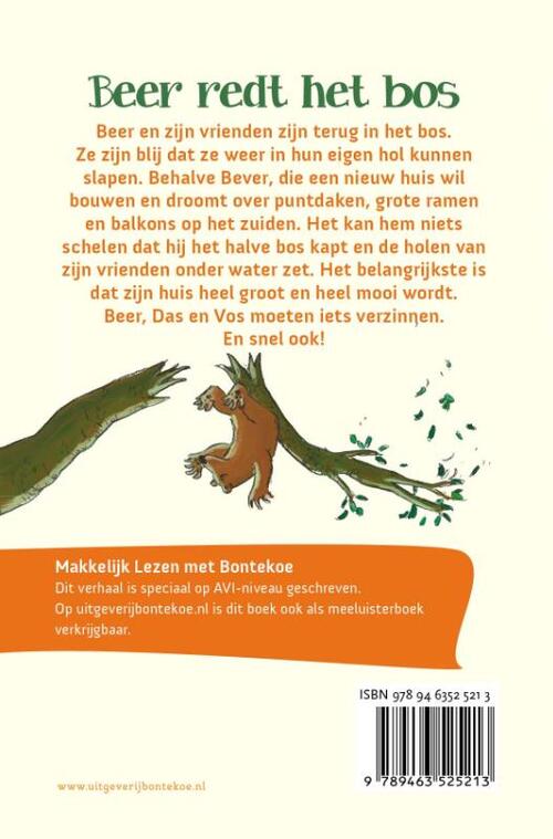 Beer redt het bos