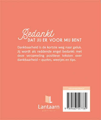 Bedankt, dat jij er voor mij bent