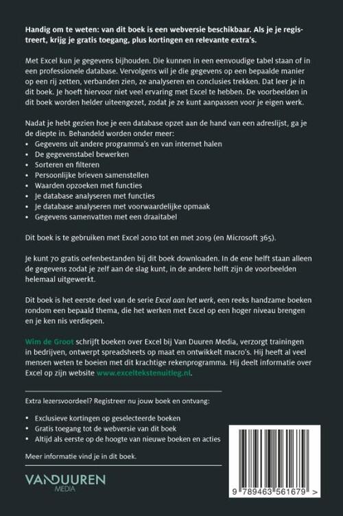 Gegevens verwerken in Excel