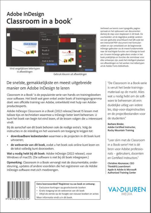 Classroom in a book: Indesign 2022, Nederlandse editie