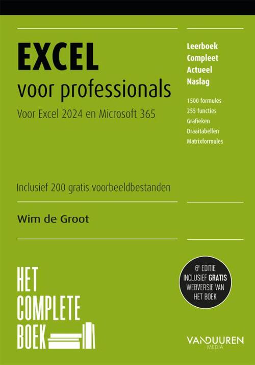 Het Complete Boek Excel voor professionals, 6e editie