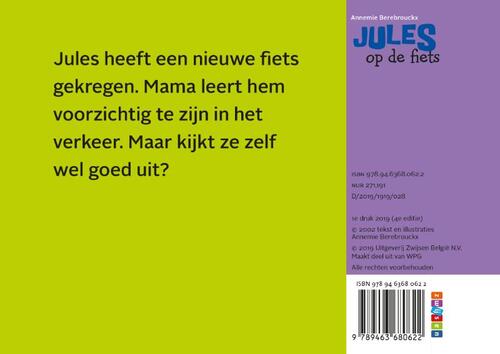 Jules op de fiets