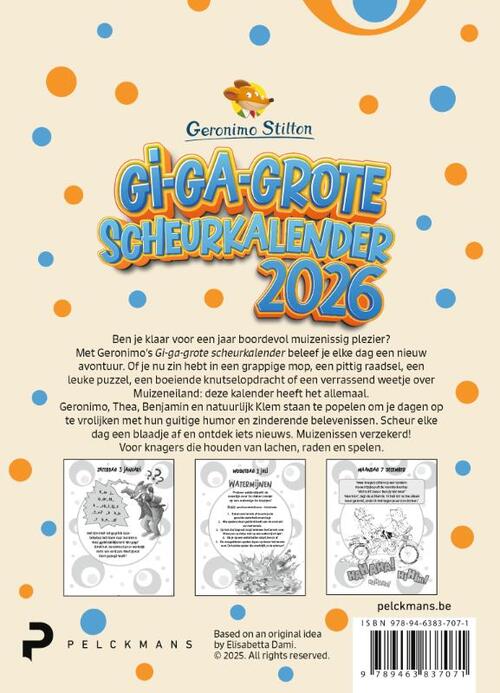 Gi-ga-grote scheurkalender 2026