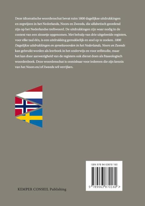 1800 Dagelijkse uitdrukkingen in het Nederlands Noors Zweeds