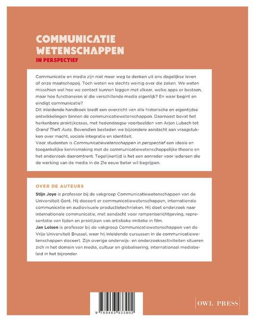 Communicatiewetenschappen in perspectief