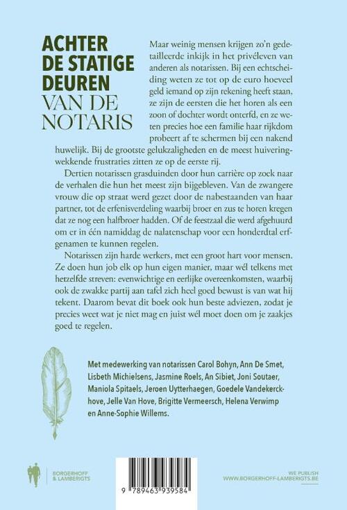 Achter de statige deuren van de notaris