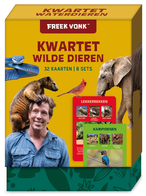 Kwartet wilde dieren