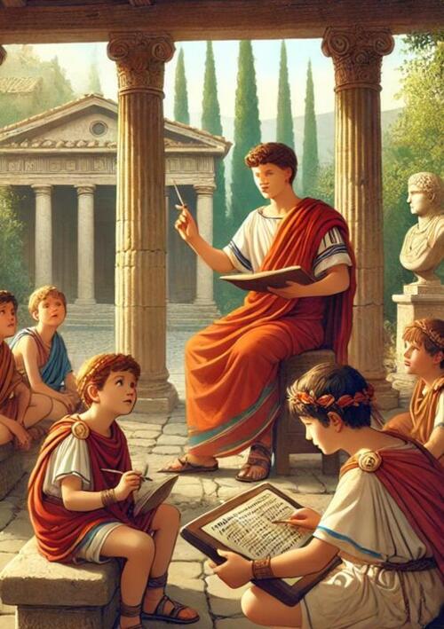 Over grote mensen en kleine kinderen in het oude Rome