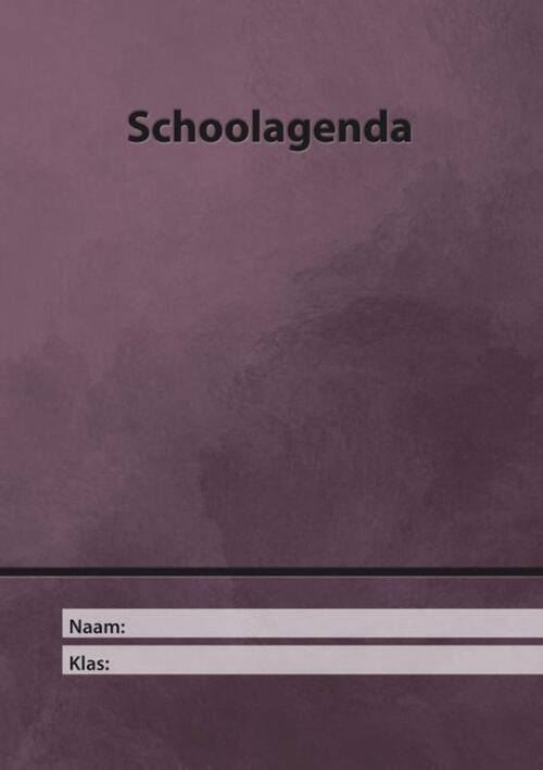 Schoolagenda 17X24 - Niet Gedateerd