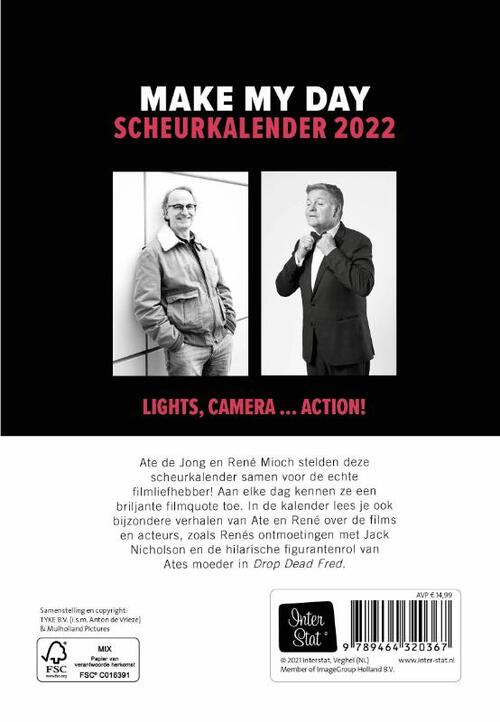 Film scheurkalender - Make My Day 2022