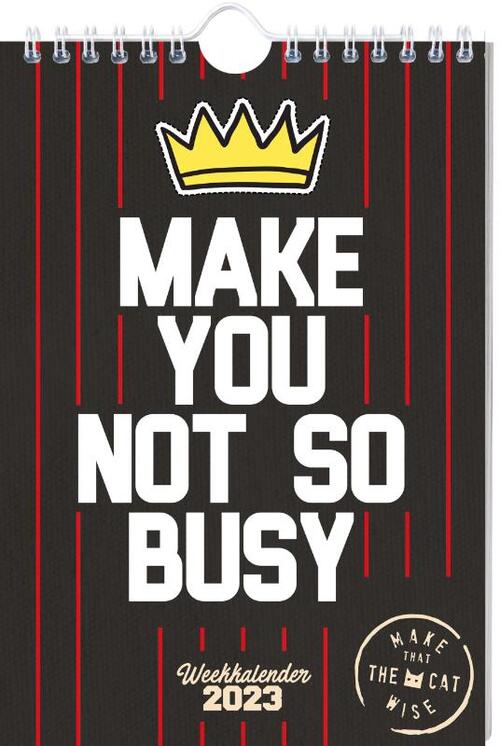 Make That The Cat Wise weekkalender Spiraalgebonden 9789464323672 Bruna