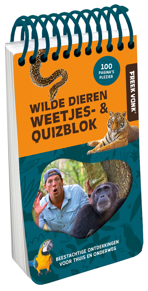 Freek Vonk Weetjes- & quizblok - Wilde Dieren