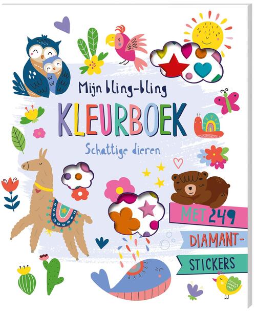 Mijn bling-bling kleurboek - Schattige dieren