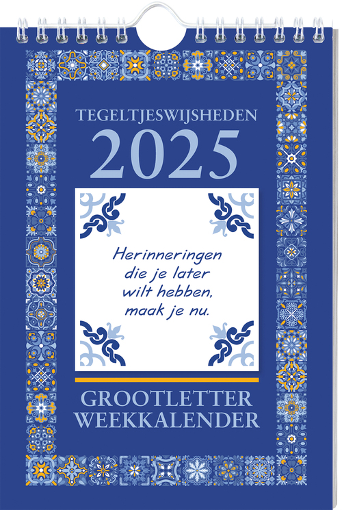 Grootletter Tegeltjeswijsheden weekkalender 2025, Interstat