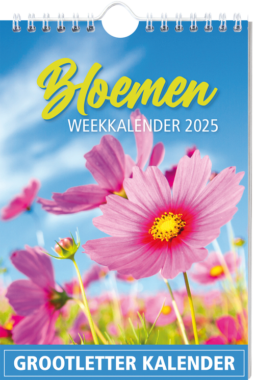 Grootletter Bloemen weekkalender - 2025