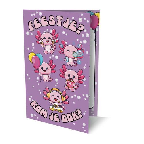 Uitnodigingen Axolotl 2 PK 951 / set van 6