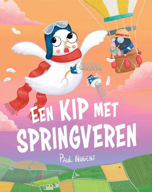 Een kip met springveren