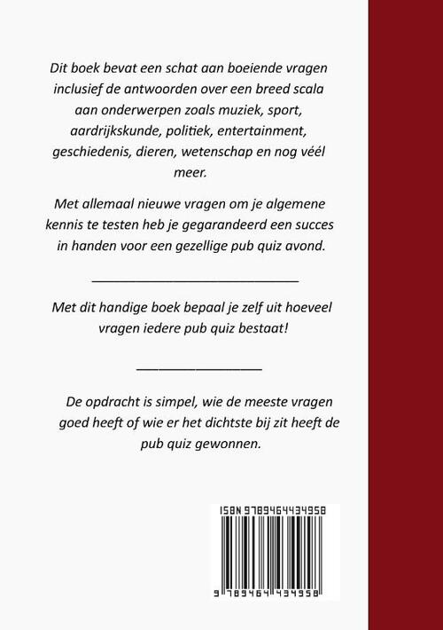 Het Grote pub quiz boek