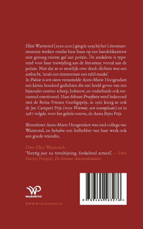 Poëzie is een steen