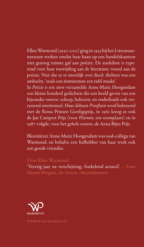 Poëzie is een steen