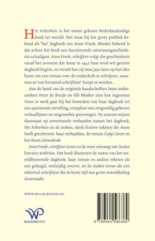 Anne Frank, schrijfster