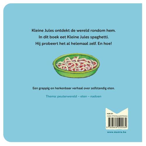 Kleine Jules eet spaghetti