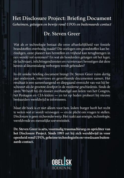 Het Disclosure Project: briefing document