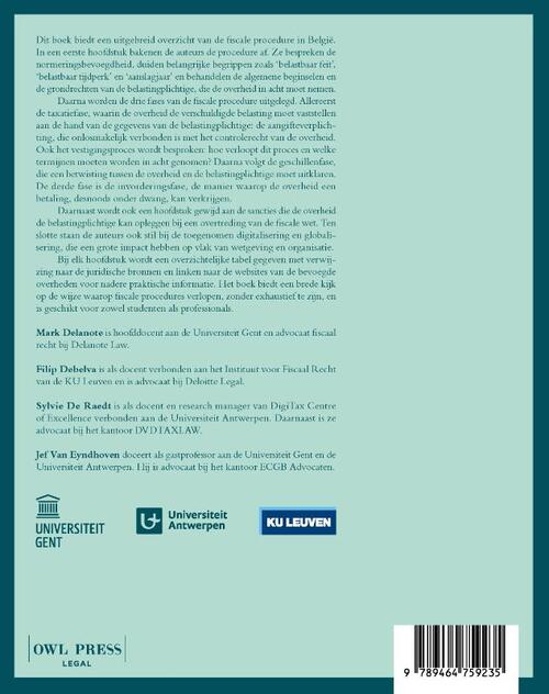 De fiscale procedure