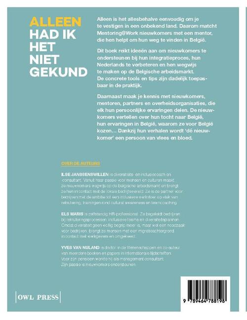 Alleen had ik het niet gekund